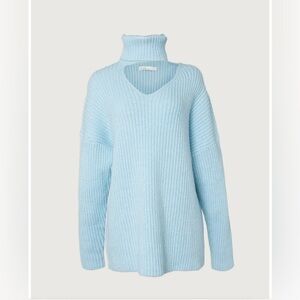 Oversized Oak & Fort Baby Blue Turtleneck Sweater